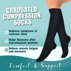 Laite Hebe 4 Pairs-Compression Socks for Women&Men Circulation-Best Support for Nurses,Running,Athletic view 3