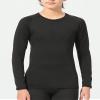 Rolimaka 4 Pack Boys' Girls' Compression Shirts Youth Long Sleeve Undershirt Sports Moisture Wicking Baselayer 4Black XS view 2