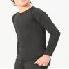 Rolimaka 4 Pack Boys' Girls' Compression Shirts Youth Long Sleeve Undershirt Sports Moisture Wicking Baselayer 4Black XS view 3