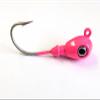 10 "Big Eye Jig Head Bass Cobia Cod Striper Lure Mustad Tinned Hook - Pink 3/8oz view 1