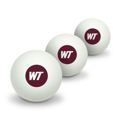 West Texas A&M Primary Logo Novelty Table Tennis Ping Pong Ball 3 Pack