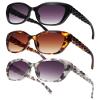 LADEESSE 3 Pack Bifocal Sunglasses For Women Stylish Reading Sun glasses for Women UV400 Prescription Sunglasses with Readers Built in +4.0 view 1