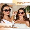 LADEESSE 3 Pack Bifocal Sunglasses For Women Stylish Reading Sun glasses for Women UV400 Prescription Sunglasses with Readers Built in +4.0 view 4