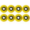 JHKJ 8 Pack Inline Skate Wheels 85a 72mm/76mm/80mm Indoor/Outdoor Inline Skate Replacement Wheel for Luggage, Training, Scooter, Office Chair etc,Yellow,80mm view 1
