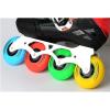 JHKJ 8 Pack Inline Skate Wheels 85a 72mm/76mm/80mm Indoor/Outdoor Inline Skate Replacement Wheel for Luggage, Training, Scooter, Office Chair etc,Yellow,80mm view 3