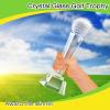 Meooeck 4 Pcs Crystal Glass Golf Trophy with Gift Box 9.1 x 2.8 Inches Champion Award Austerity Paperweight for Desktop Large Table Decor for Tournaments Sports Competitions Parties Adults Kids view 4