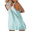 Women Tennis Dress Workout Dress Exercise Dress with Built-in Shorts Golf Athletic Dresses Sports Dresses Shorts Suit Light Green view 2