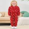 RETSUGO Girls Heart Outfit Winter Clothes Set for Girls Hearts Clothing 2 Piece Set Toddler Girl Sweatsuit Long Sleeve Heart T-Shirt+Red Pants Outfit 8-9 Years old/6734 view 2