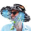 Berlune Men Sun Hat with 2 Solar Fan Fishing Wide Brim Sun Hat for Beach Outdoor Summer Camping, USB & Solar Powered(Black and White,Camouflage) view 1