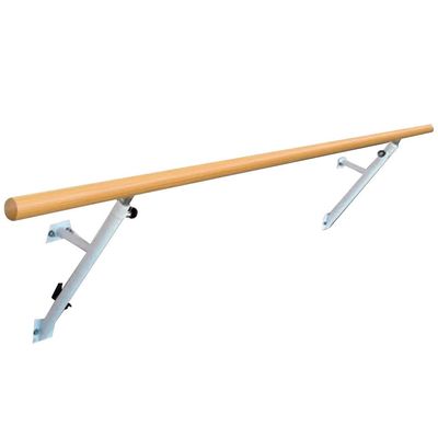 Ballet Barre Wall-Mounted Adjustable Ballet Barre, Fixed Family Dance Room Extension Pole, Wooden Handle (Size : 1M/3.3FT)