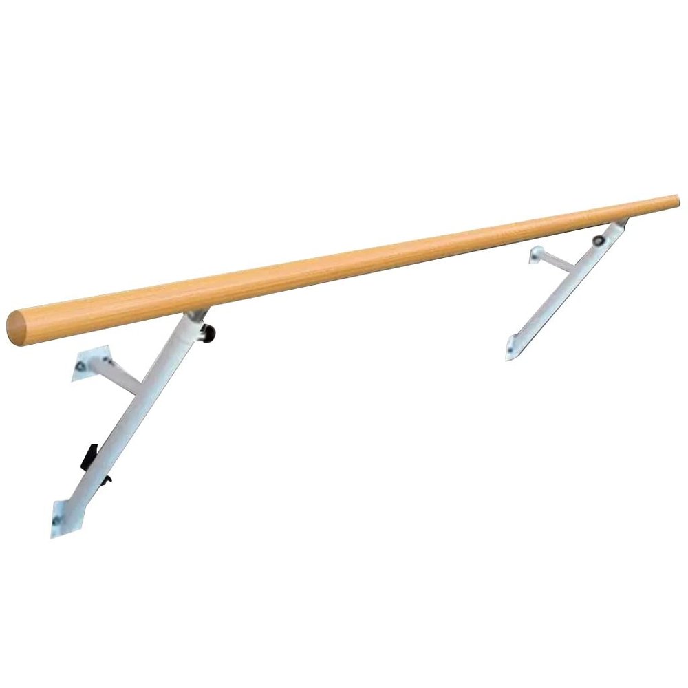 Ballet Barre Wall-Mounted Adjustable Ballet Barre, Fixed Family Dance Room Extension Pole, Wooden Handle (Size : 1M/3.3FT)