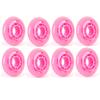 JHKJ 64mm Inline Skate Wheels 82A Inline Skate Wheels not Bearings, Skate Replacement PU Wheel for Inline Roller Skates(8 Pack),Pink view 1