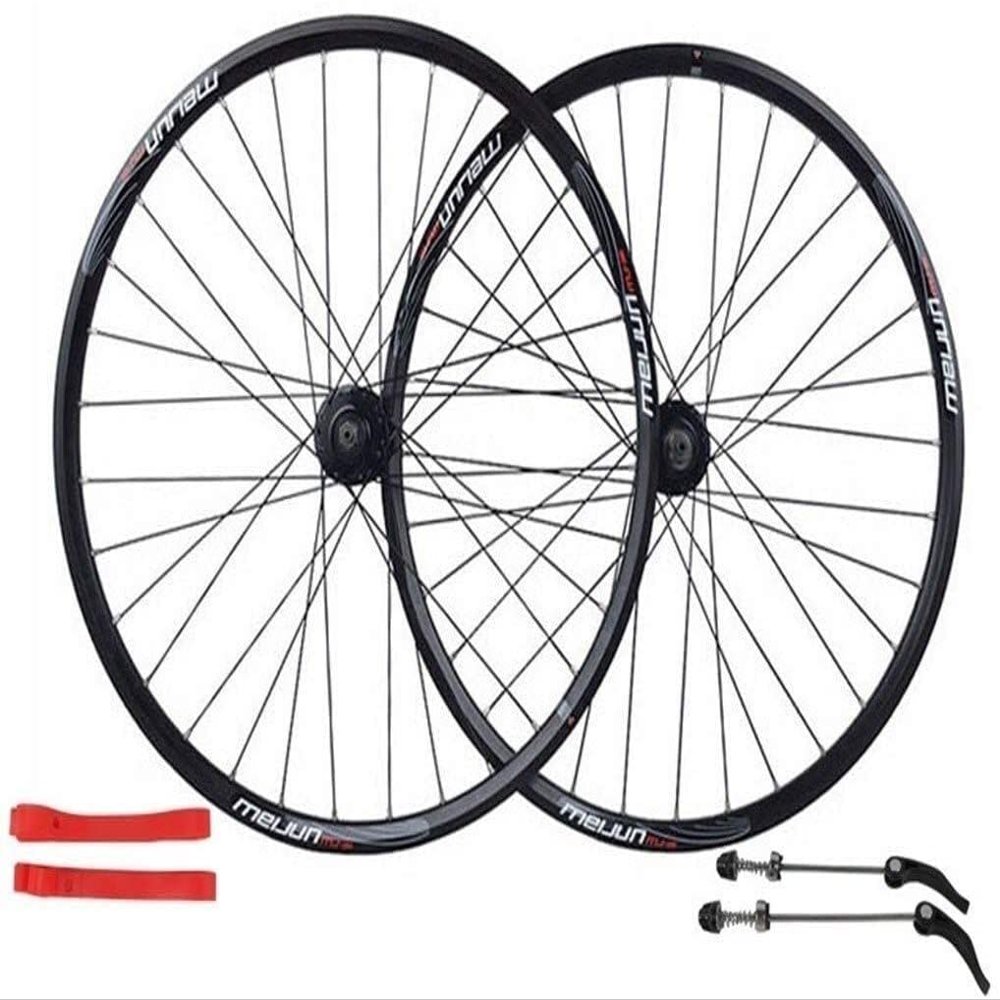 ZECHAO Bike Wheel 26er Double Wall Alloy Rim Mountain Disc Brake Front and Rear Bike Wheelset Cycling Wheels Wheelset