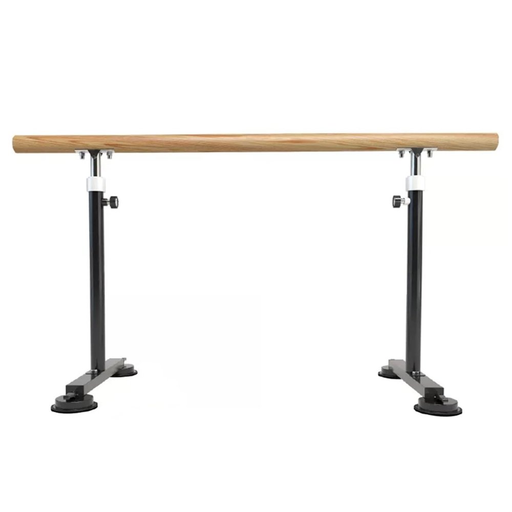 Ballet Barre Mobile and Adjustable Ballet Barre, Wooden Hand Lever Extension Rod with Suction Cup, Suitable for Adults and Children (Size : 2.5M/8.2FT)