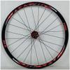 ZECHAO 700c Bike Wheel,Cycling Road Bike Wheelset QR Double Wall Alloy Rim 30mm Sealed Bearing Disc/V Brake 8-11 Speed Wheelset (Color : B- Red) view 2