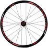 ZECHAO 700c Bike Wheel,Cycling Road Bike Wheelset QR Double Wall Alloy Rim 30mm Sealed Bearing Disc/V Brake 8-11 Speed Wheelset (Color : B- Red) view 3