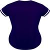 DIGITMON Women's Baseball Softball Jersey Button Down Premium Hip Hop T Shirts Uniform NAVYWHITE, Large view 3