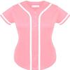 DIGITMON Women's Baseball Softball Jersey Button Down Premium Hip Hop T Shirts Uniform PINKWHITE, Small view 2