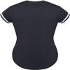 DIGITMON Women's Baseball Softball Jersey Button Down Premium Hip Hop T Shirts Uniform GRAPHITEWHITE, Small view 3