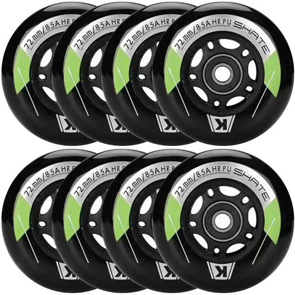 8 Pack Inline Skate Wheels 72mm 76mm 80mm Inline Replacement Wheels with ABEC9 Bearing for Roller blade Derby K2 Inline Skate- 85A Hardness for Indoor Outdoor Riding