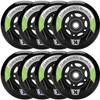 8 Pack Inline Skate Wheels 72mm 76mm 80mm Inline Replacement Wheels with ABEC9 Bearing for Roller blade Derby K2 Inline Skate- 85A Hardness for Indoor Outdoor Riding view 1
