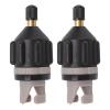 TITA-DONG 2 PCSInflatable Boat Pump Adaptor, Air Valve Adapter Set, Conventional Air Pump Converter Compressor Paddle Board Pump Adapter Connector for Inflatable Kayak Foot Pump Stand(Black) view 1