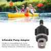 TITA-DONG 2 PCSInflatable Boat Pump Adaptor, Air Valve Adapter Set, Conventional Air Pump Converter Compressor Paddle Board Pump Adapter Connector for Inflatable Kayak Foot Pump Stand(Black) view 2