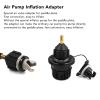 TITA-DONG 2 PCSInflatable Boat Pump Adaptor, Air Valve Adapter Set, Conventional Air Pump Converter Compressor Paddle Board Pump Adapter Connector for Inflatable Kayak Foot Pump Stand(Black) view 3