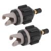 TITA-DONG 2 PCSInflatable Boat Pump Adaptor, Air Valve Adapter Set, Conventional Air Pump Converter Compressor Paddle Board Pump Adapter Connector for Inflatable Kayak Foot Pump Stand(Black) view 4