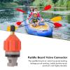 TITA-DONG 2 PCSInflatable Boat Pump Adaptor, Air Valve Adapter Set, Conventional Air Pump Converter Compressor Paddle Board Pump Adapter Connector for Inflatable Kayak Foot Pump Stand(Orange) view 3