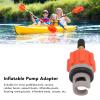 TITA-DONG 2 PCSInflatable Boat Pump Adaptor, Air Valve Adapter Set, Conventional Air Pump Converter Compressor Paddle Board Pump Adapter Connector for Inflatable Kayak Foot Pump Stand(Orange) view 4