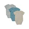 Hanes Unisex Baby Pure Comfort Short Sleeve Bodysuits, Infant Bodysuits, Boys & Girls, 3-Pack view 2