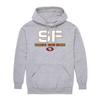 Hybrid Sports NFL - San Francisco 49ers - City Block - Men's and Women's Pullover Hooded Fleece Sweatshirt - Size 2 X-Large - San Francisco 49ers - Athletic Heather view 4