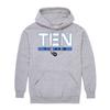 Hybrid Sports NFL - Tennessee Titans - City Block - Men's and Women's Pullover Hooded Fleece Sweatshirt - Size Large - Tennessee Titans - Athletic Heather view 4