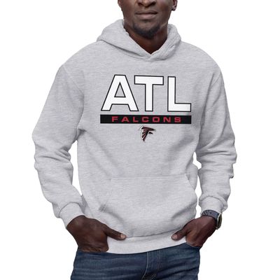 Hybrid Sports NFL - Atlanta Falcons - City Block - Men's and Women's Pullover Hooded Fleece Sweatshirt - Size Large - Atlanta Falcons - Athletic Heather