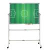 WINGWEI Soccer Coaching Board with Magnets Professional Large Football Tactics Board Magnetic with Wheels, 39.37'' x 27.56'' Horizontal Vertical Two Modes view 1