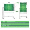 WINGWEI Soccer Coaching Board with Magnets Professional Large Football Tactics Board Magnetic with Wheels, 39.37'' x 27.56'' Horizontal Vertical Two Modes view 2