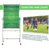 WINGWEI Soccer Coaching Board with Magnets Professional Large Football Tactics Board Magnetic with Wheels, 39.37'' x 27.56'' Horizontal Vertical Two Modes view 3