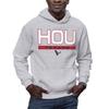 Hybrid Sports NFL - Houston Texans - City Block - Men's and Women's Pullover Hooded Fleece Sweatshirt - Size 3 X-Large - Houston Texans - Athletic Heather view 1