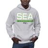 Hybrid Sports NFL - Seattle Seahawks - City Block - Men's and Women's Pullover Hooded Fleece Sweatshirt - Size 2 X-Large - Seattle Seahawks - Athletic Heather view 1