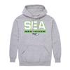 Hybrid Sports NFL - Seattle Seahawks - City Block - Men's and Women's Pullover Hooded Fleece Sweatshirt - Size Small - Seattle Seahawks - Athletic Heather view 4