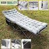 Zento Camping Cot and Mattress Folding Outdoor Travel Bed 4 Pack- Heavy Duty Max Load 450 LBS Premium Quality Cot Bed with Pad for Comfort Sleeping for Travel Home and Anytime Use view 2