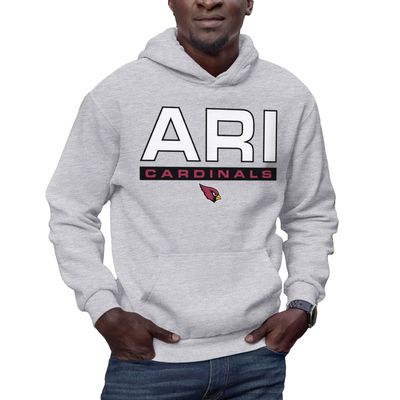 Hybrid Sports NFL - Arizona Cardinals - City Block - Men's and Women's Pullover Hooded Fleece Sweatshirt - Size Large - Arizona Cardinals - Athletic Heather