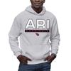 Hybrid Sports NFL - Arizona Cardinals - City Block - Men's and Women's Pullover Hooded Fleece Sweatshirt - Size Large - Arizona Cardinals - Athletic Heather view 1