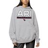 Hybrid Sports NFL - Arizona Cardinals - City Block - Men's and Women's Pullover Hooded Fleece Sweatshirt - Size Large - Arizona Cardinals - Athletic Heather view 2