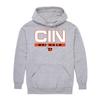 Hybrid Sports NFL - Cincinnati Bengals - City Block - Men's and Women's Pullover Hooded Fleece Sweatshirt - Size Medium - Cincinnati Bengals - Athletic Heather view 4