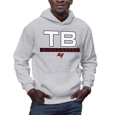 Hybrid Sports NFL - Tampa Bay Buccaneers - City Block - Men's and Women's Pullover Hooded Fleece Sweatshirt - Size 3 X-Large - Tampa Bay Buccaneers - Athletic Heather