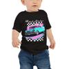 Americana Nostalgia 1957 Chevy Bel Air Classic Car Miami Beach Aesthetic Baby Jersey Short Sleeve Tee view 1