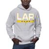 Hybrid Sports NFL - Los Angeles Rams - City Block - Men's and Women's Pullover Hooded Fleece Sweatshirt - Size X-Large - Los Angeles Rams - Athletic Heather view 1