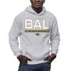 Hybrid Sports NFL - Baltimore Ravens - City Block - Men's and Women's Pullover Hooded Fleece Sweatshirt - Size 2 X-Large - Baltimore Ravens - Athletic Heather